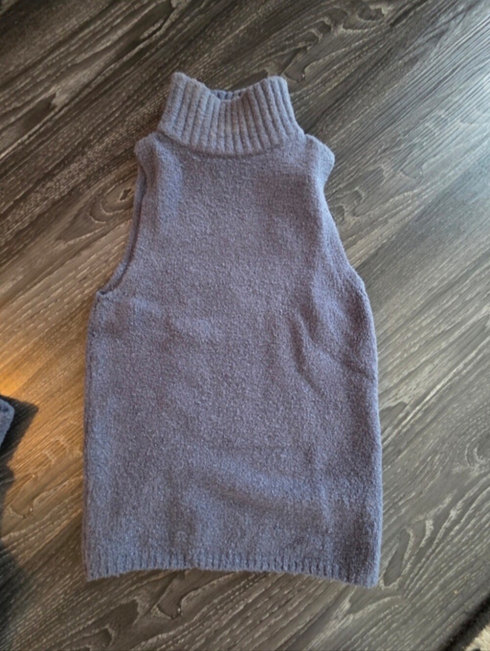 Express Textured Knit Mock Neck Top XS